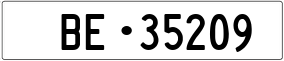 Trailer License Plate